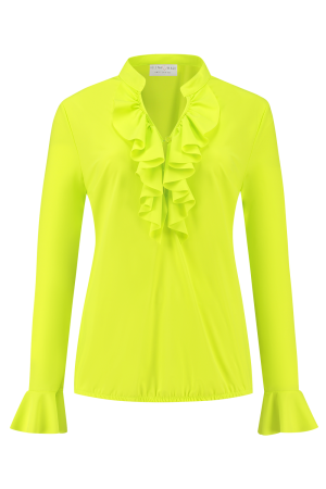 Helena Hart Helena Hart shirts en tops T-shirt Lange mouw lime