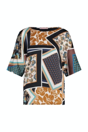 Studio Anneloes Studio Anneloes shirts en tops T-shirts 6965 dark blue/cobalt