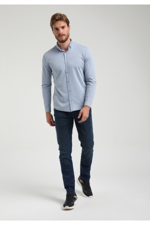 Gabbiano Gabbiano overhemden Overhemd 356 blue rock