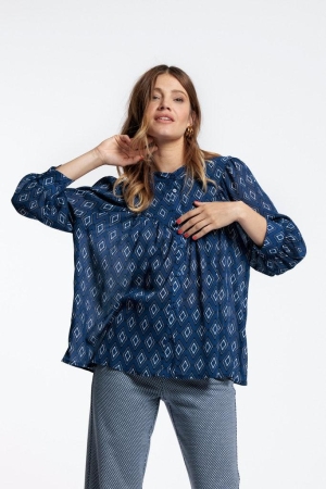Studio Anneloes Studio Anneloes blouses Blouse 1167 off white/indigo