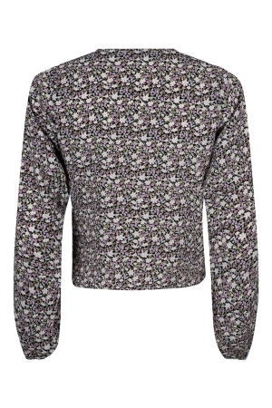 Lofty Manner Lofty Manner shirts en tops T-shirt Lange mouw 407 purple light blue pr