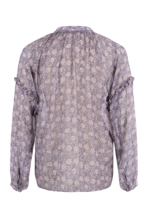 Moscow Moscow shirts en tops T-shirt Lange mouw 256-2 pale blue dessin