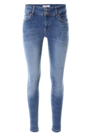DNMPure DNMPure jeans Skinny fit l.blue studs