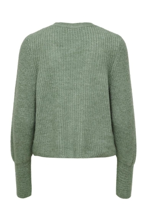 Only Only vesten Vest granite green w. mel