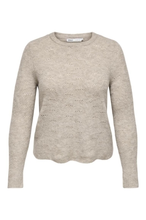 Only Only truien Trui taupe gray w. melang