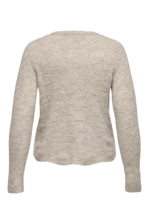 Only Only truien Trui taupe gray w. melang