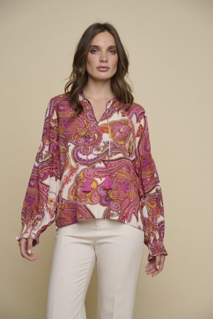 Rino & Pelle Rino & Pelle shirts en tops T-shirts 10411 paisley pop