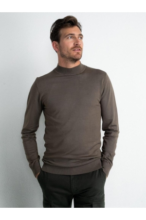 Petrol Petrol truien Trui 7114 dark wood