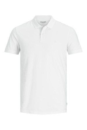 Jack & Jones Jack & Jones shirts en tops Poloshirts white slim fit