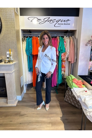 DeJacque DeJacque jassen Blazers wit/leo