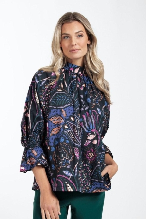 Studio Anneloes Studio Anneloes shirts en tops T-shirt Lange mouw 9050 black/purple