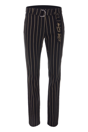 Zizo Zizo broeken Broek black/gold stripe