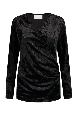 Helena Hart Helena Hart shirts en tops T-shirt Lange mouw zwart