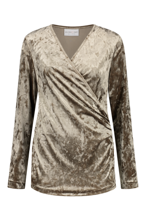 Helena Hart Helena Hart shirts en tops T-shirt Lange mouw latte