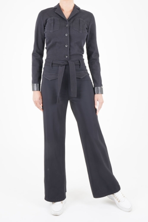 ZIP73 ZIP73 broeken Jumpsuit 01 zwart