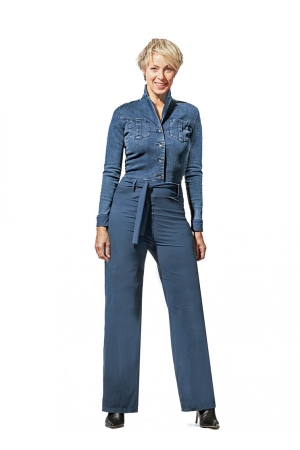 ZIP73 ZIP73 broeken Jumpsuit 03 donker blauw