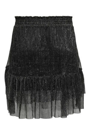 Only Only rokjes black silver metallic