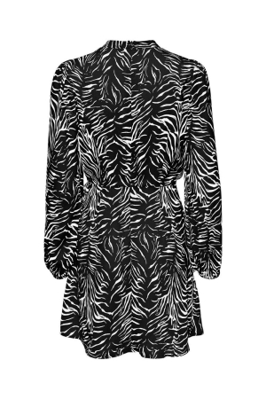 Only Only jurken Jurk black vibrant zebra