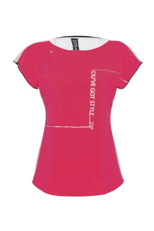 ZIP73 ZIP73 shirts en tops T-shirt Korte mouw 07/framboos