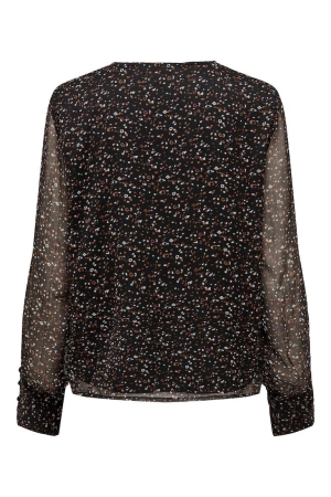 Only Only shirts en tops T-shirt Lange mouw black elodie