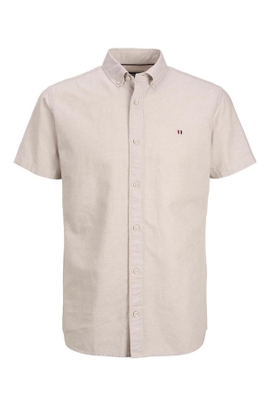 J&J Premium J&J Premium overhemden Overhemd crockery slim fit