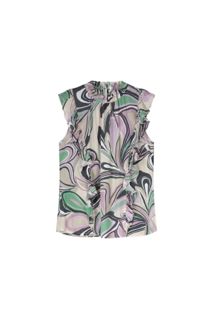 SUMMUM SUMMUM shirts en tops Tops en Singlets 120 multicolour