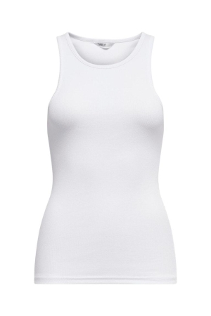 Only Only shirts en tops Tops en Singlets white