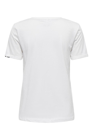 Only Only shirts en tops T-shirt Korte mouw cloud dancer cosmic