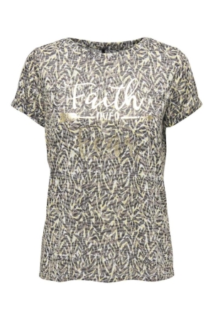 Only Only shirts en tops T-shirt Korte mouw toasted coconut craft animal