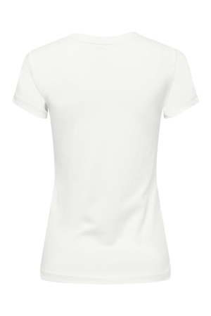 Only Only shirts en tops T-shirt Korte mouw bright white femme