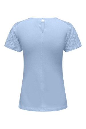 Only Only shirts en tops T-shirt Korte mouw clear sky