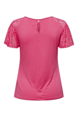 Only Only shirts en tops T-shirt Korte mouw camellia rose