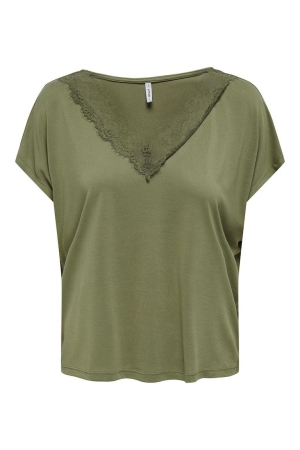 Only Only shirts en tops T-shirt Korte mouw martini olive