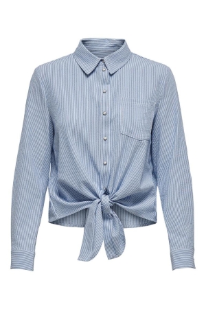 Only Only blouses Blouse cloud dancer medium blue