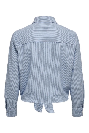 Only Only blouses Blouse cloud dancer medium blue