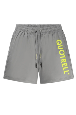 Quotrell Quotrell broeken Zwembroek 3450 grey / neon yellow